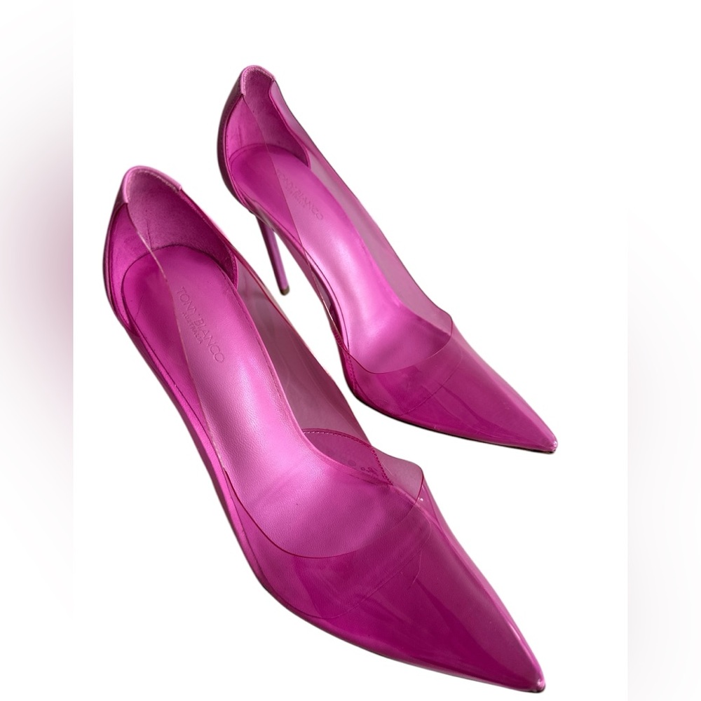 Tony Bianco Alijah Heels Barbie Pink PVC Pumps 8.5 NWOT!!